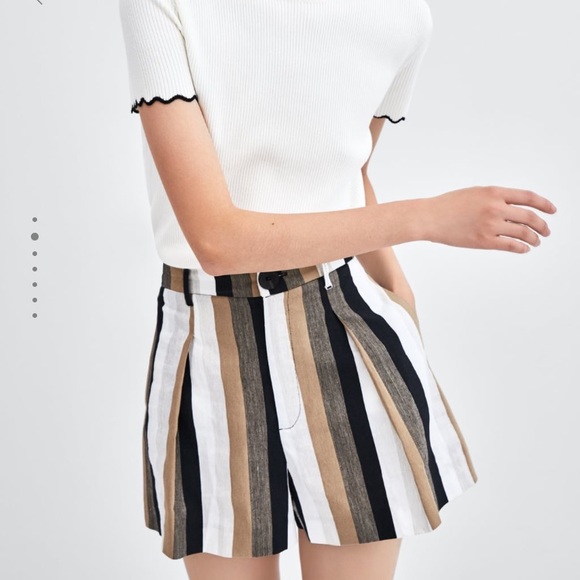 zara shorts trf